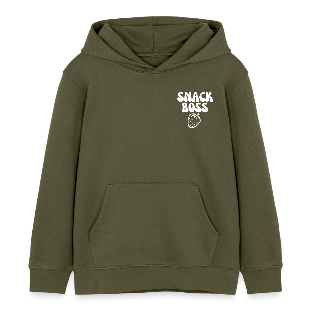 Snack Boss Strawberry | Kinder Pulli |100% Cotton - khaki