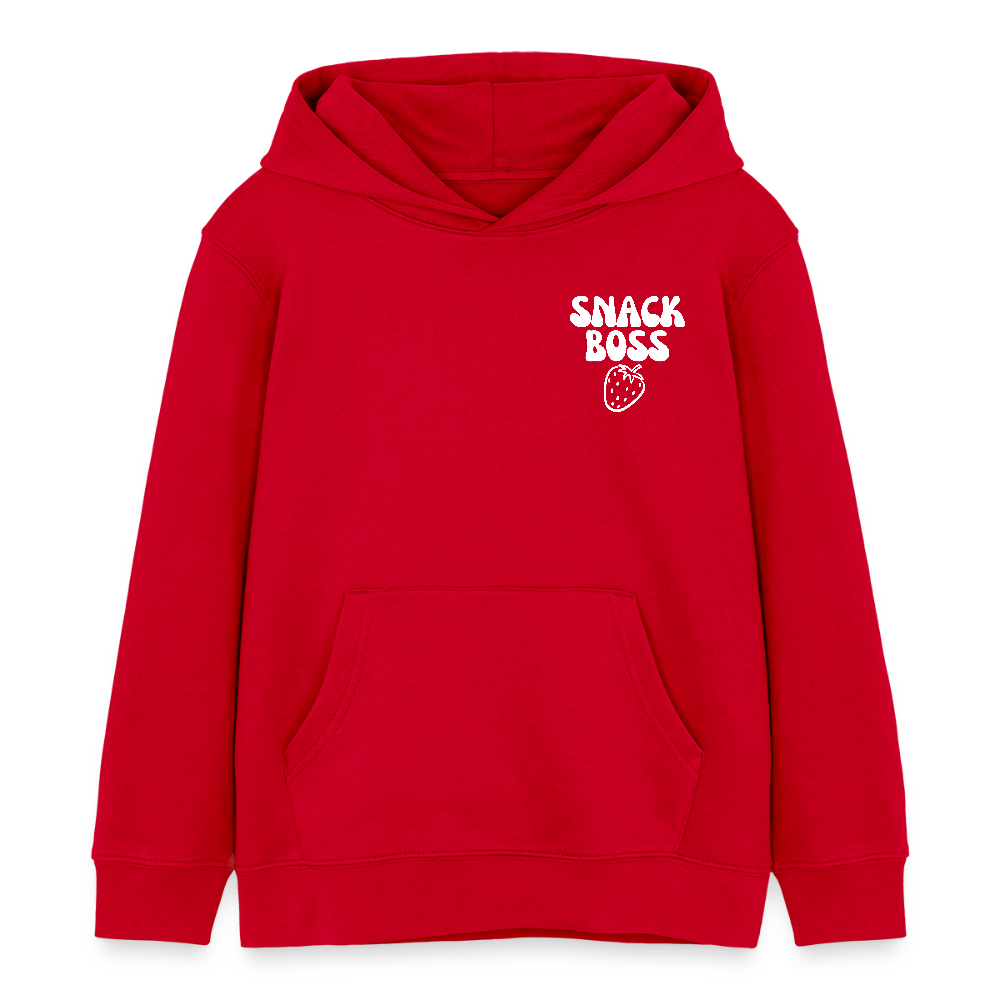 Snack Boss Strawberry | Kinder Pulli |100% Cotton - red