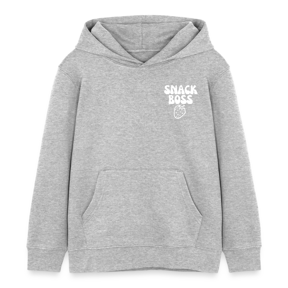 Snack Boss Strawberry | Kinder Pulli |100% Cotton - heather grey