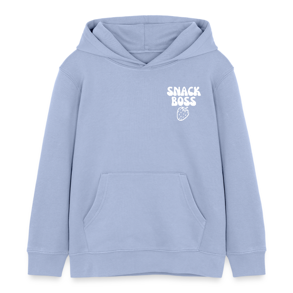 Snack Boss Strawberry | Kinder Pulli |100% Cotton - sky