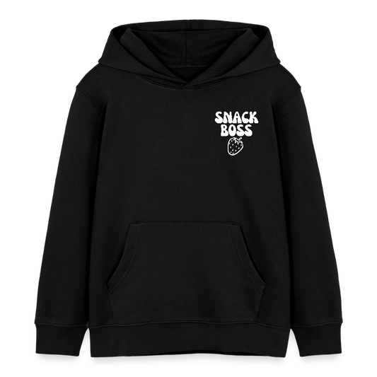 Snack Boss Strawberry | Kinder Pulli |100% Cotton - black