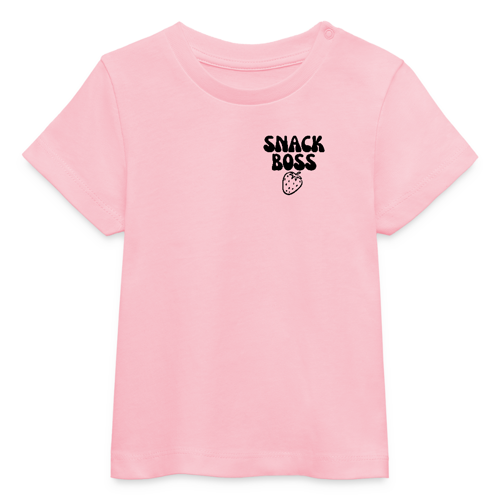 Snack Boss Strawberry | 100% Organic - cotton pink