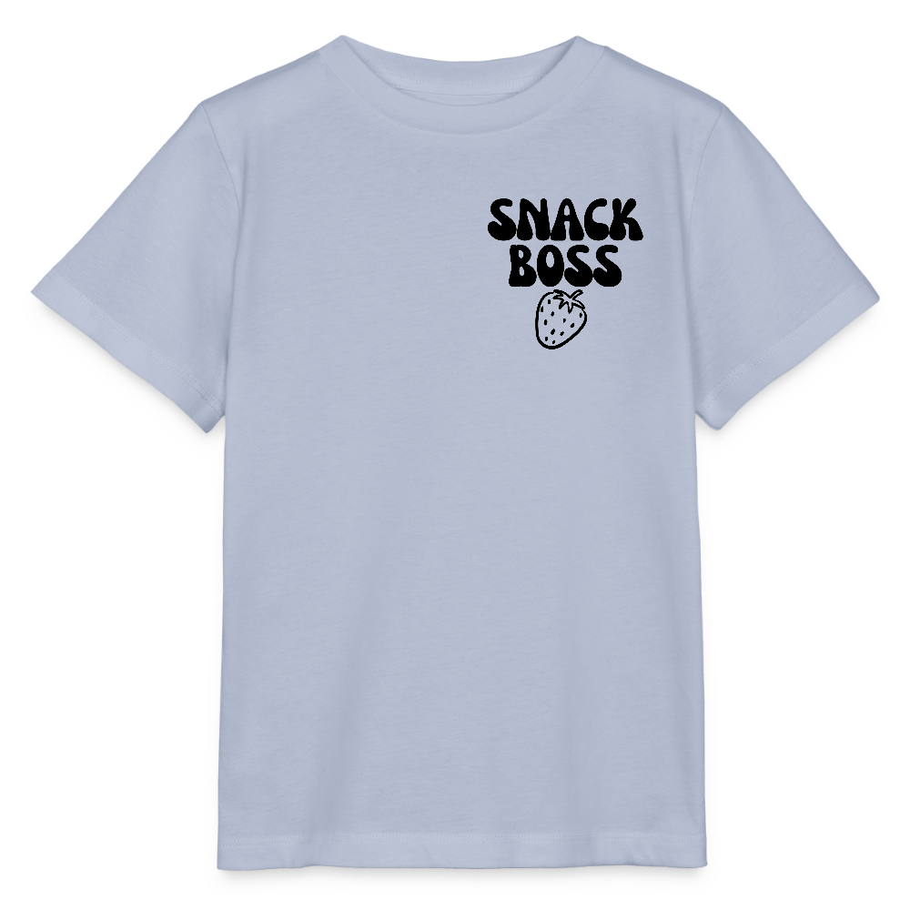 Snack Boss Strawberry | Kinder T-Shirt | 100% Organic - lavender-violet