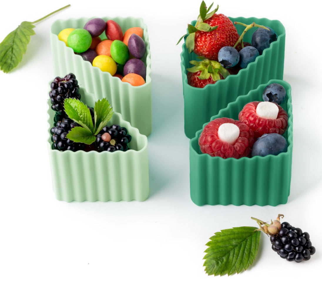 Bento Förmchen, 4er Set - LEKKABOX Triangle Cups