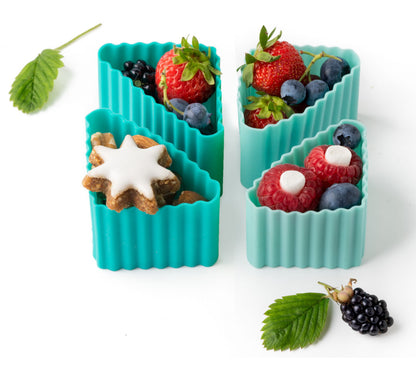 Bento Förmchen, 4er Set - LEKKABOX Triangle Cups