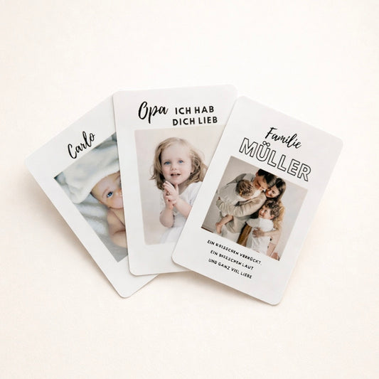 Foto Karten für den Geldbeutel | langlebig | unkaputtbar