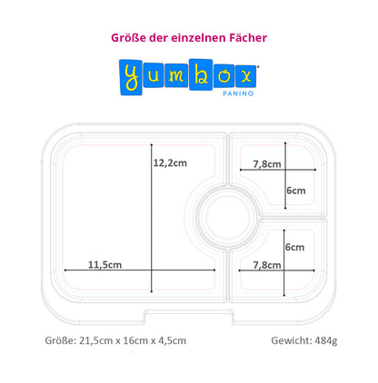 Yumbox M Panino, 4er | Brotdose | Lunchbox