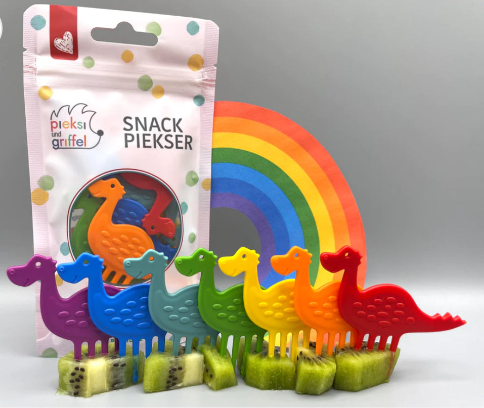 PIEKSI 7ER SET "ROOAAR!" 🦕🌈 | Dino | Snack Piekser