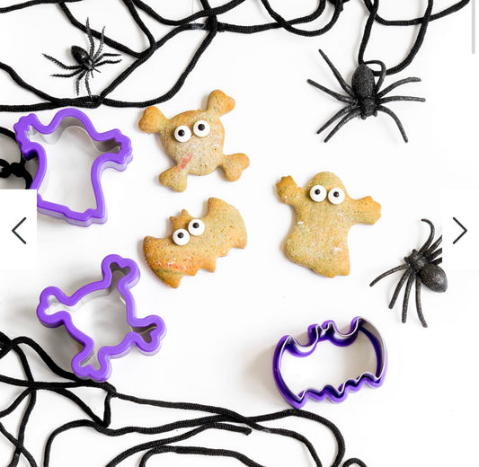 Edelstahl Ausstecher, 3er Set - Geist Pirat Fledermaus