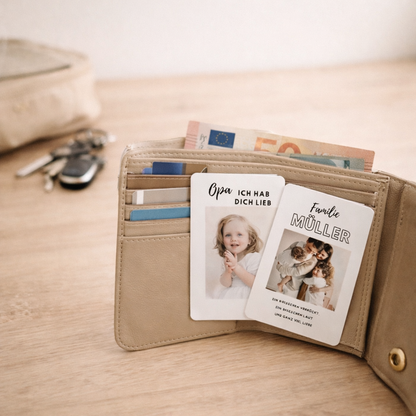 Foto Karten für den Geldbeutel | langlebig | unkaputtbar