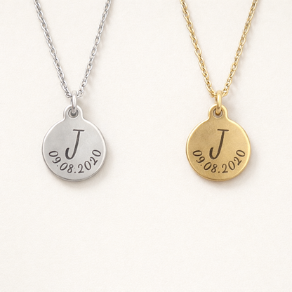 Kettenanhänger Rückseite nach Wunsch