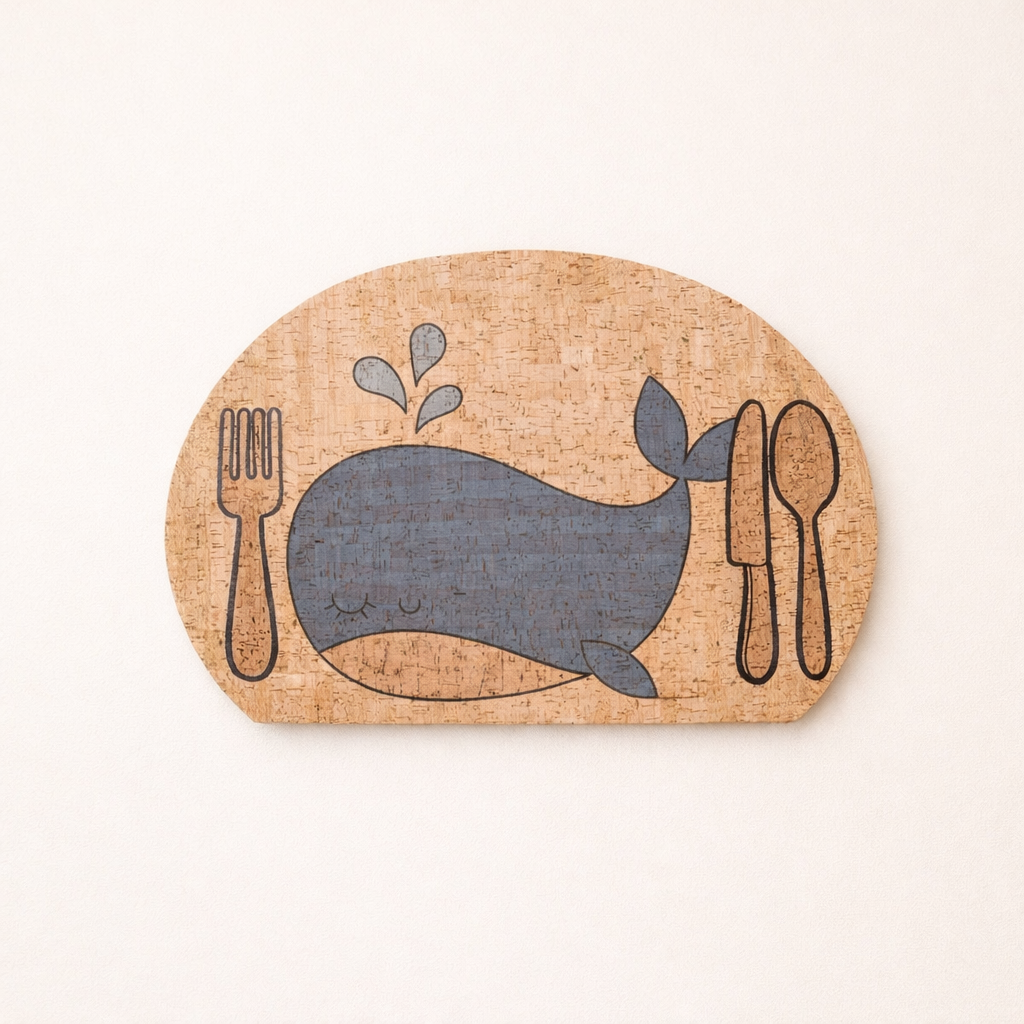 Kork Tischset 🦁🐻🦊🐳🦄