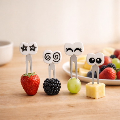 Augen Edelstahl Piekser, 4er Set - LEKKABOX