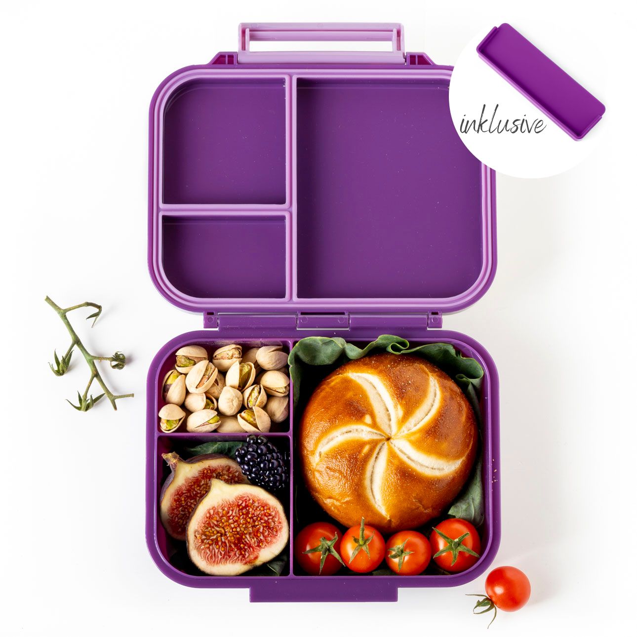 Mini Classic - Brotdose mit 3 Fächern Lekkabox